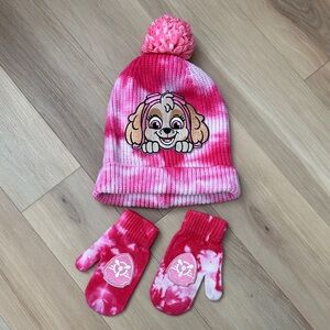 Andy & Evan x Paw Patrol Tie Dye Hat & Mittens Set